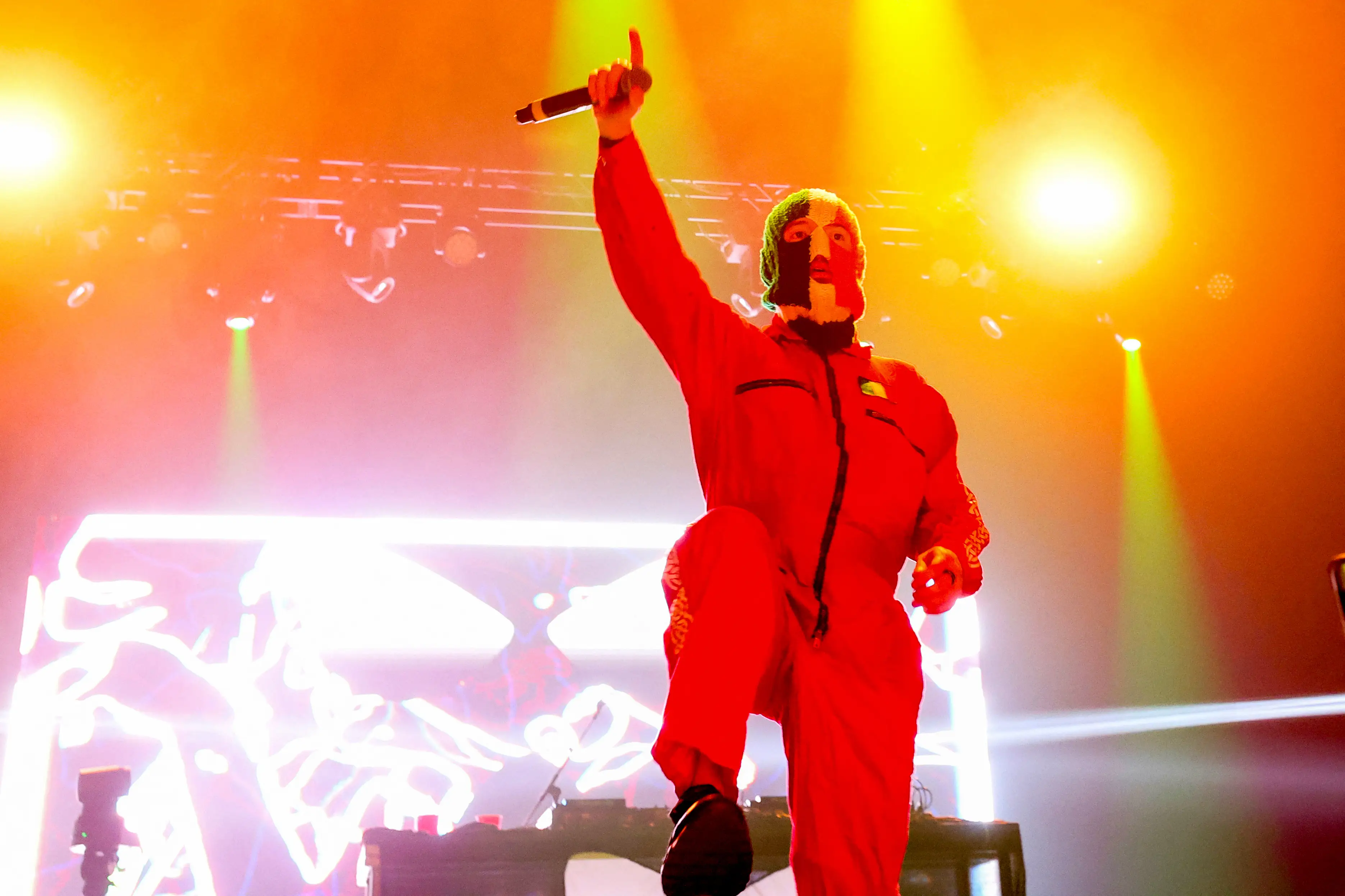 Kneecap performed at Coachella but drew ire for their political statements supporting Palestine (VALERIE MACON via Getty Images)