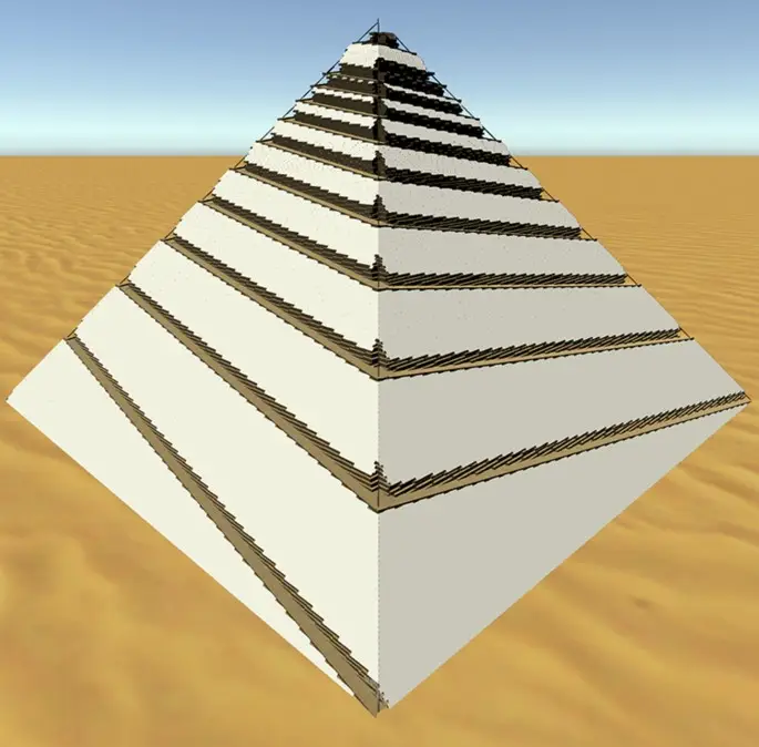 Now a new study has suggested the ramp was built into the structure of the pyramid (Vicente Luis Rosell Roig)