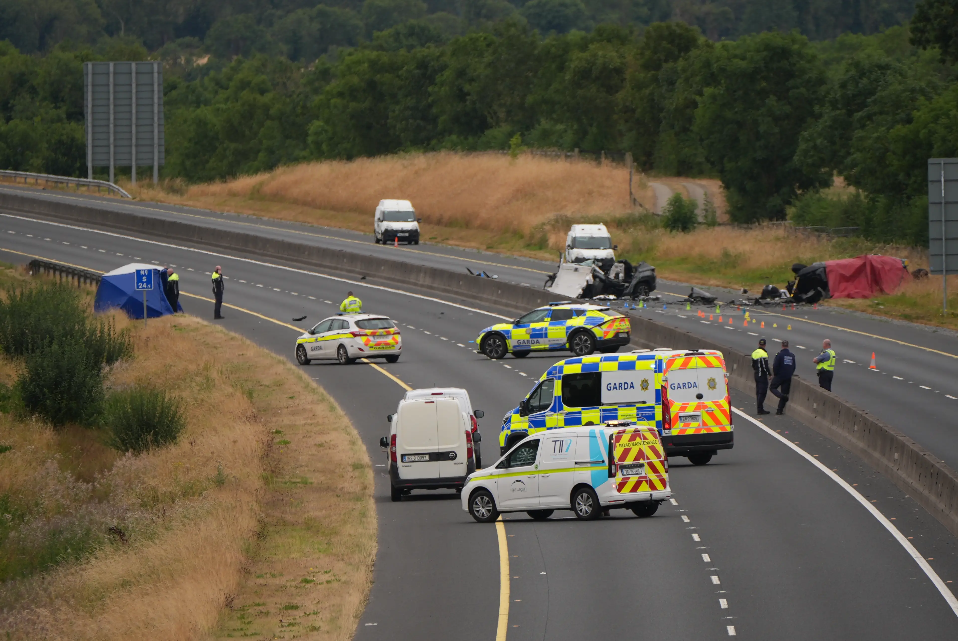 Investigators are looking into whether the five teens were the same men people saw trying to break into homes and cars in Athy shortly before the crash (Niall Carson/PA Wire)