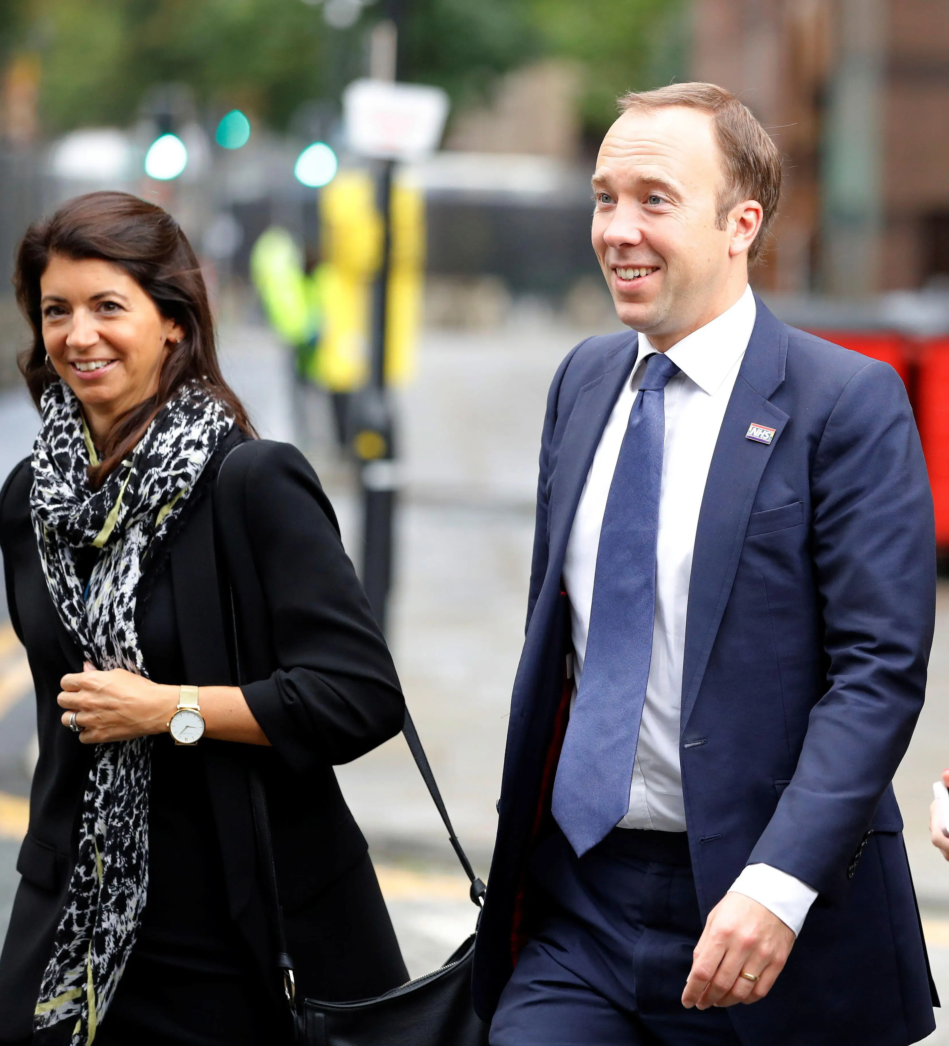 Matt Hancock with aide Gina Coladangelo in 2019.