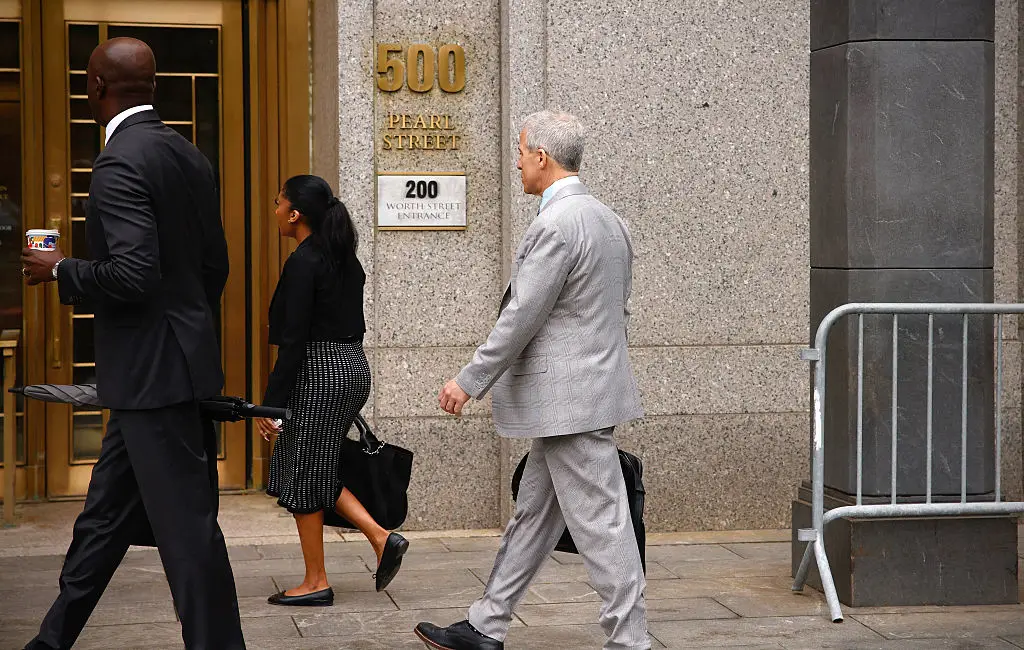 Attorney Brian Steel, part of Combs' defence team, arriving at the  Federal District Court in Lower Manhattan (KENA BETANCUR/AFP via Getty Images)
