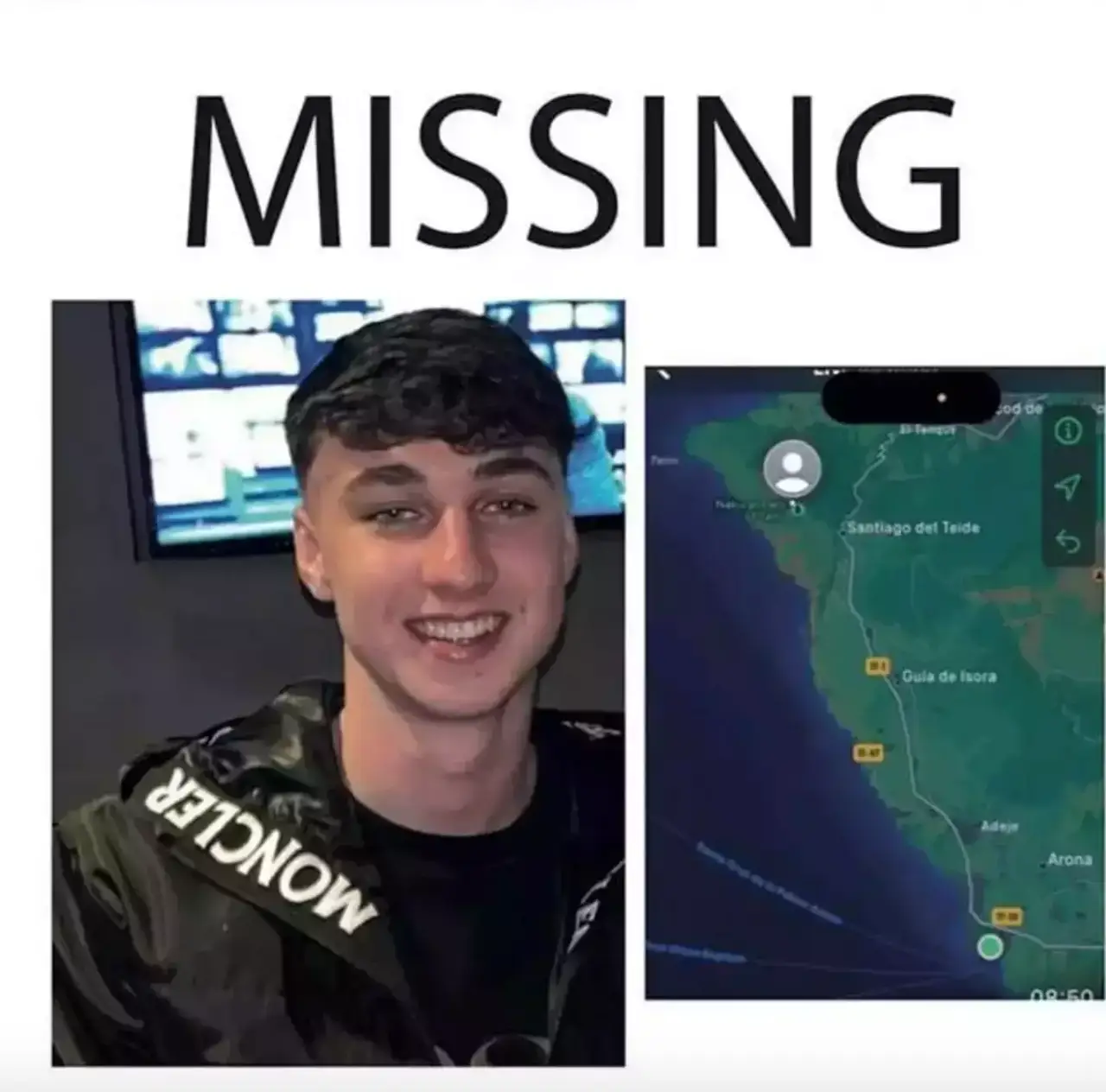 His family have vowed to keep looking for him as Tenerife police end their official search (Family Handout)