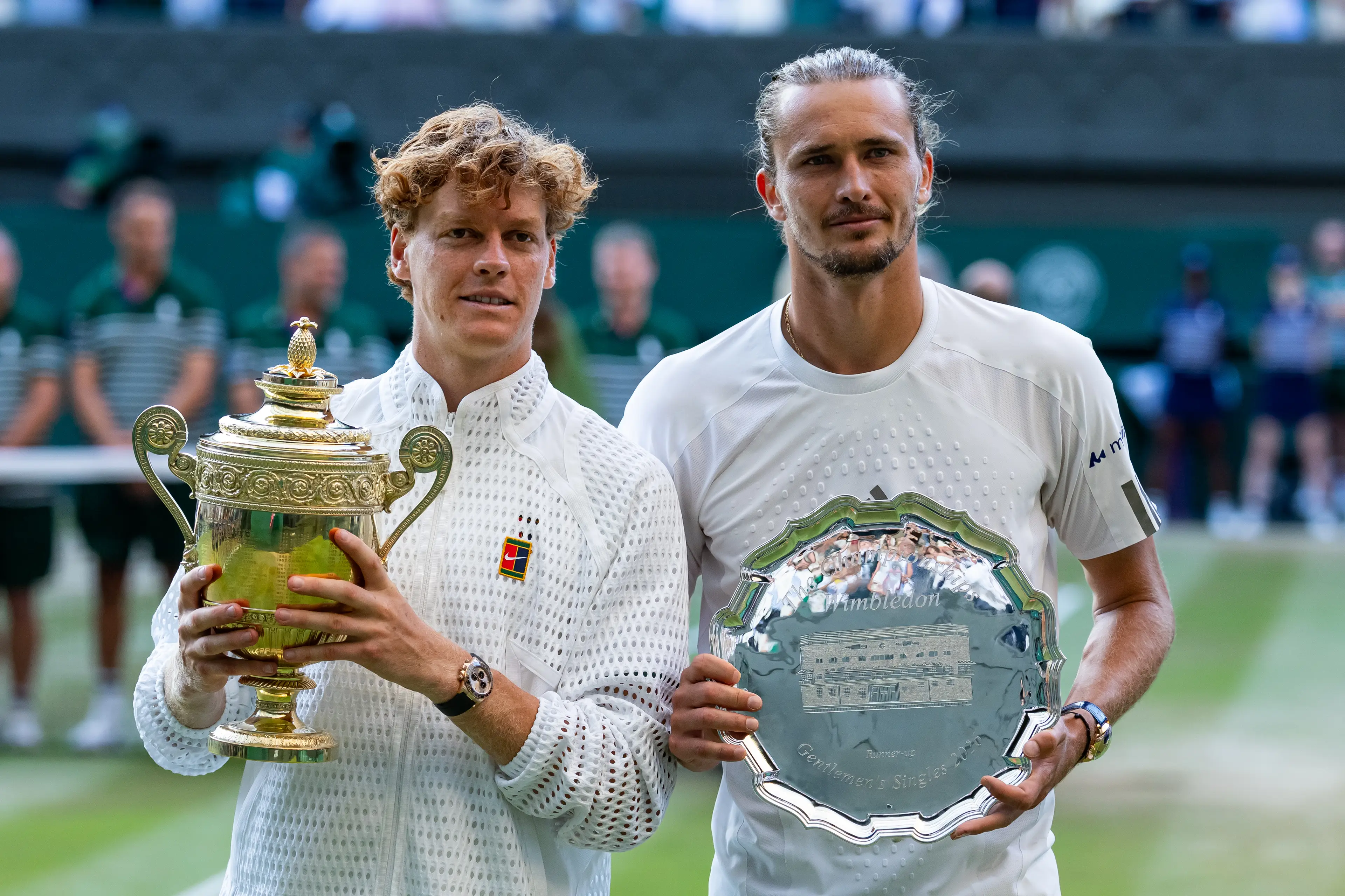 Jannik Sinner is the men's Wimbledon champion after defeating Alexander Zverev (Frey/TPN/Getty Images)