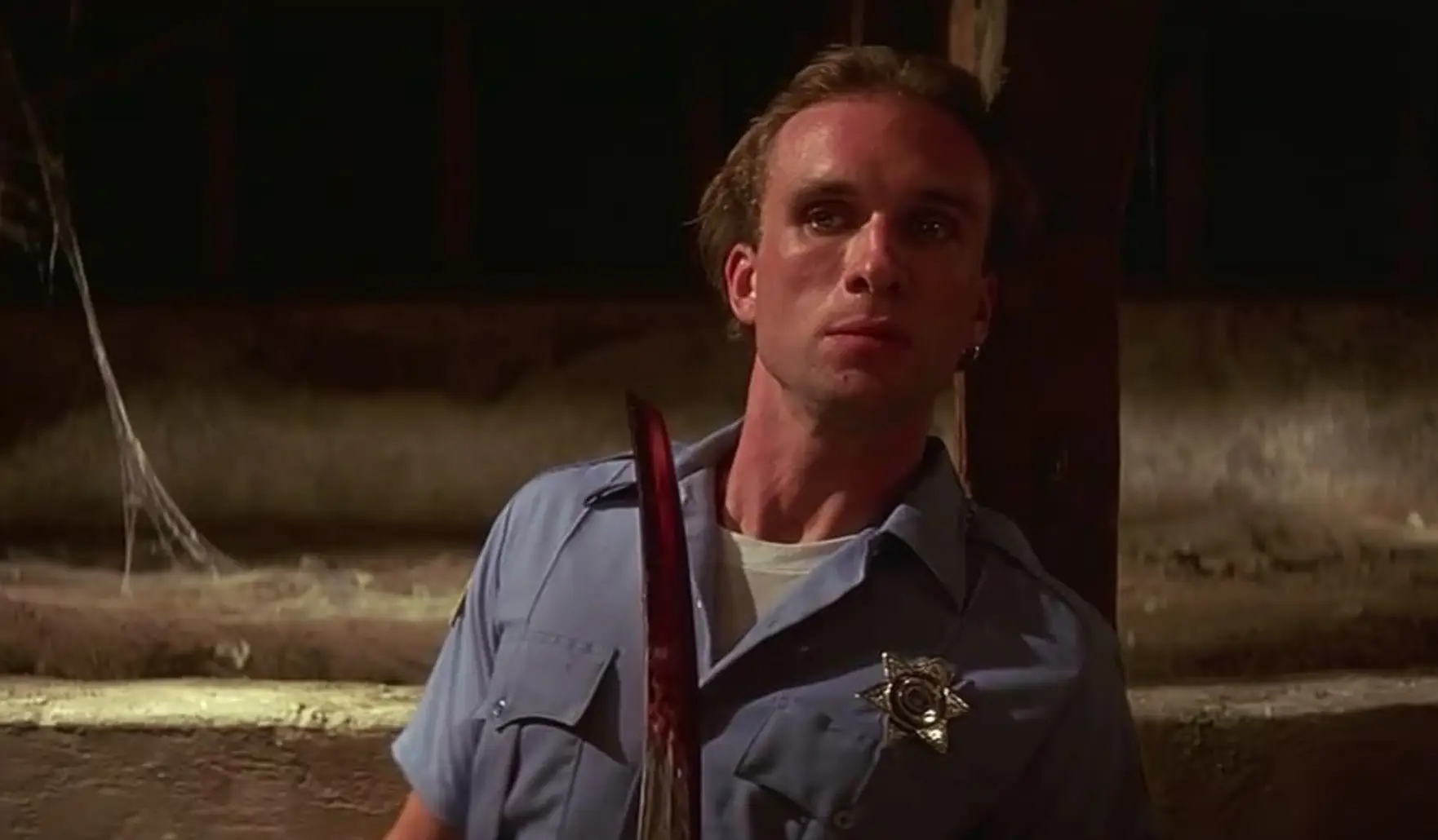 Greene played the role of Zed in Pulp Fiction, whose character assaults Marsellus Wallace in the basement of a pawn shop (Miramax Films)