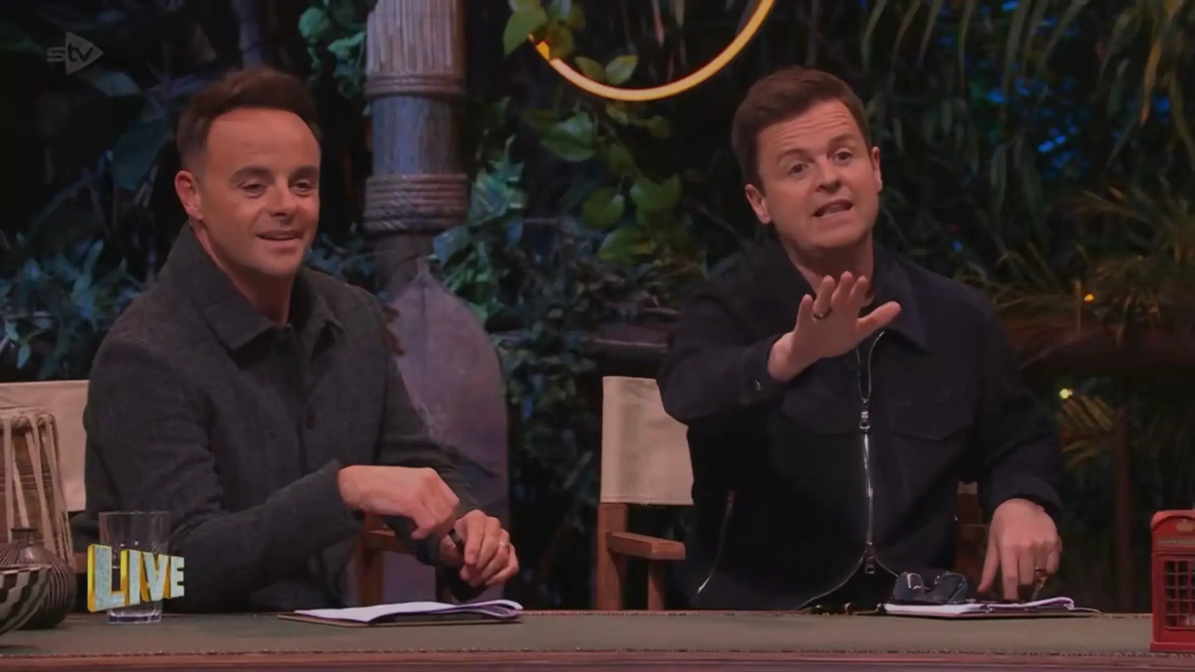 Ant and Dec tried to diffuse the situation as the audience booed. (ITV)