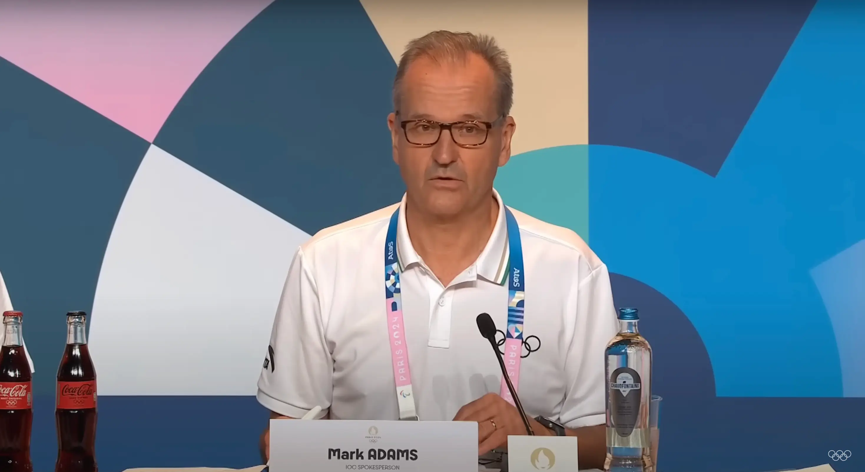 IOC spokesman Mark Adams has now condemned the IBA tests and the backlash against Lin and Khelif. (IOC Media)