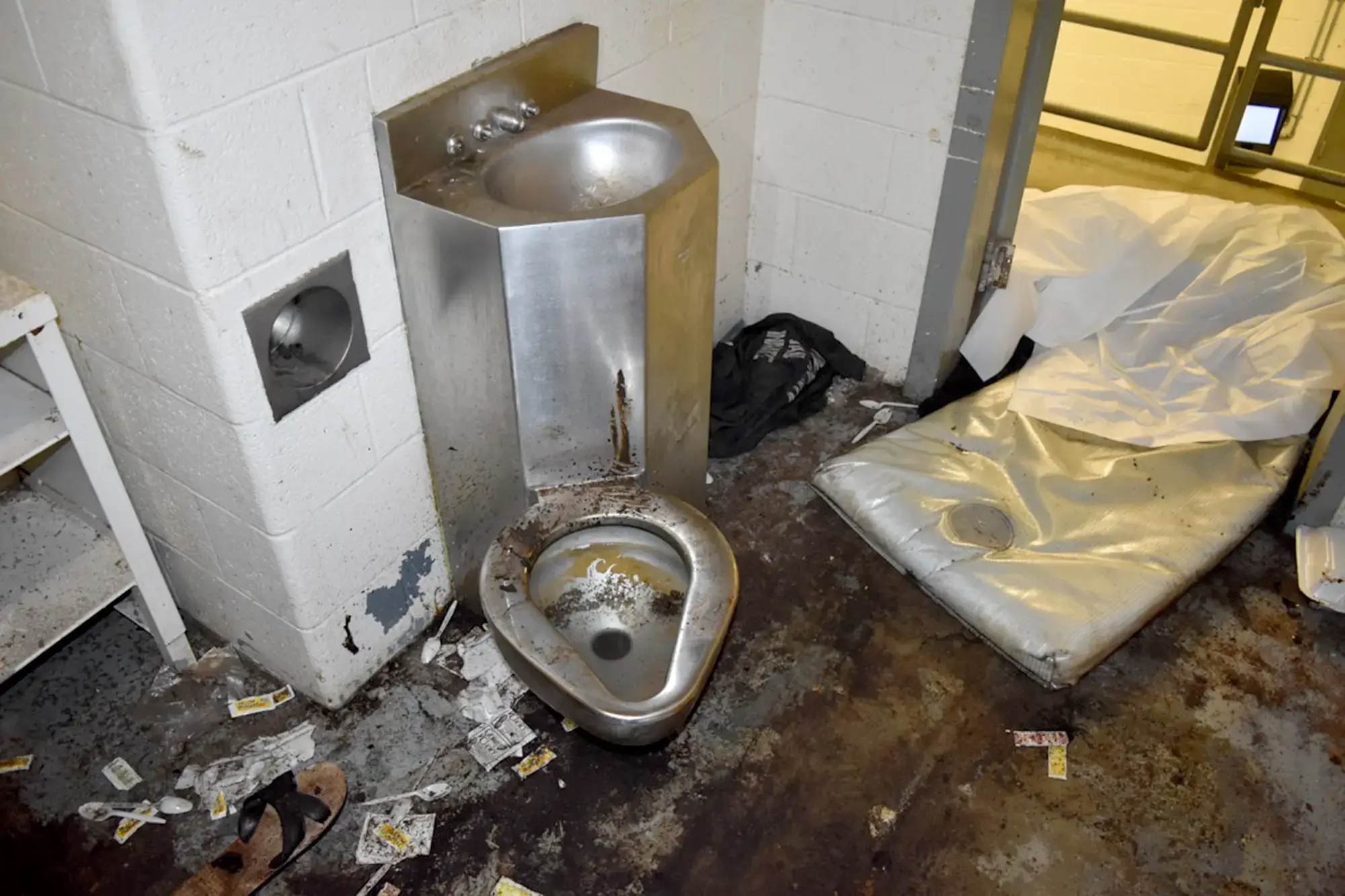 The 35-year-old had been living in horrific conditions while his cell was infested with insects (The Harper Law Firm)