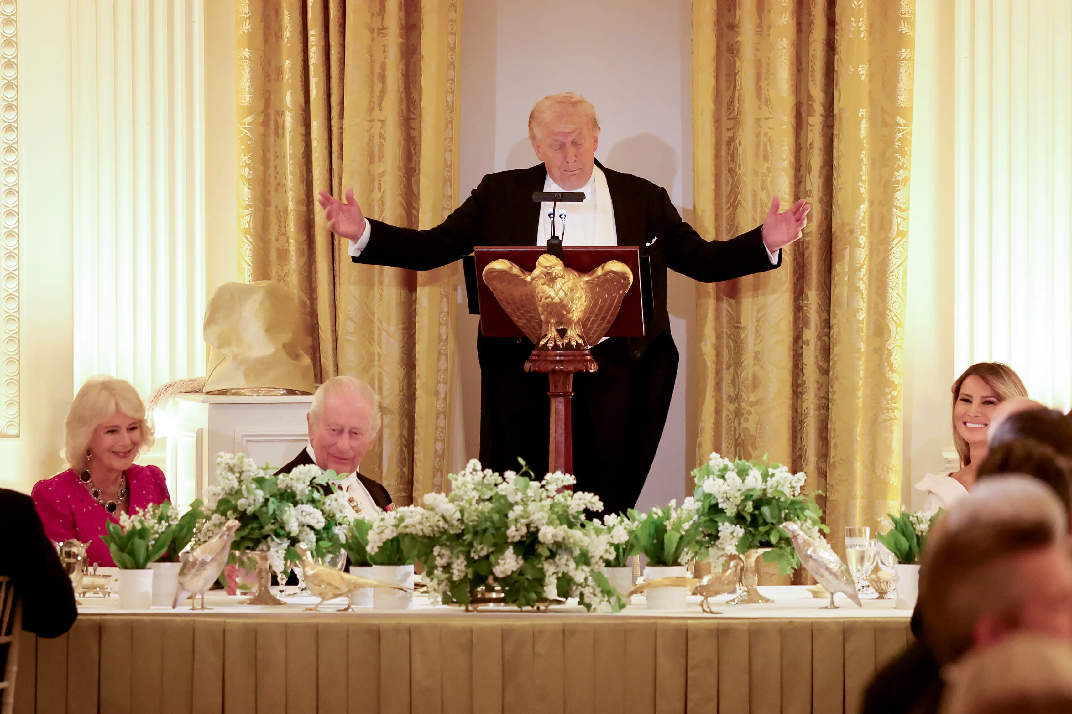 Something on the state dinner menu might not have been to King Charles' liking (Chris Jackson/Getty Images)