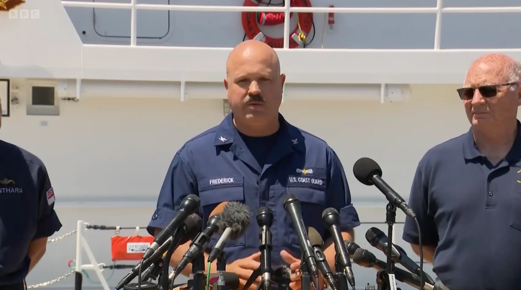 US Coast Guard Captain Jamie Frederick.