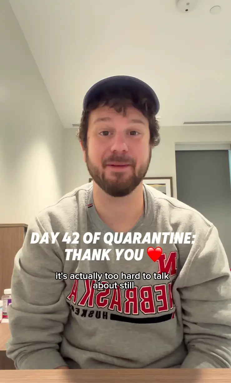 He spent 42 days in quarantine (Instagram/@jakerosmarin)