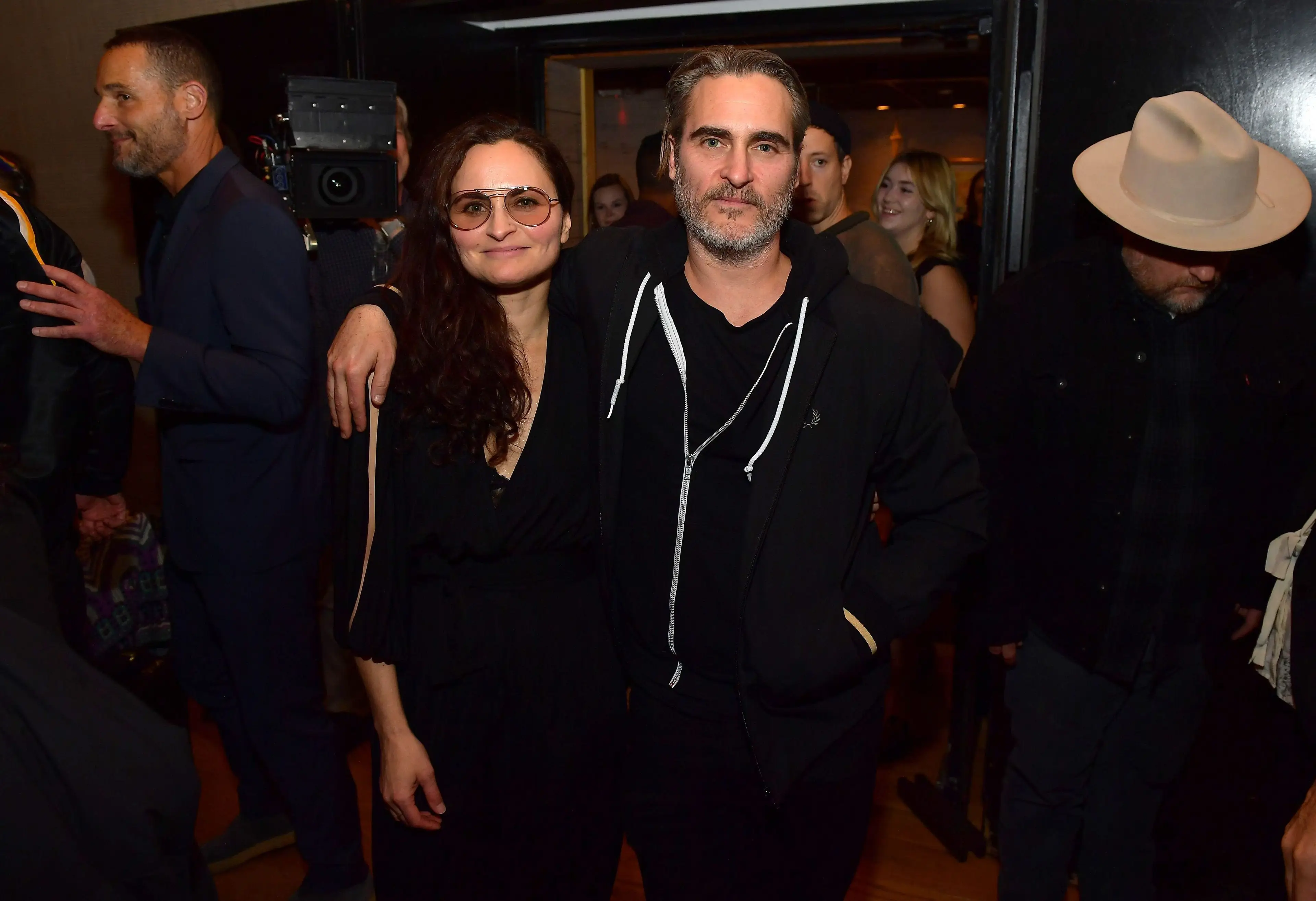 Joaquin Phoenix alongside his sister, Rain (Matt Winkelmeyer via Getty Images)