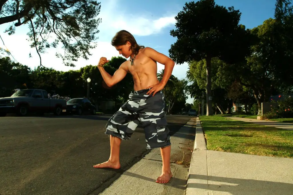 Richard Sandrak made global headlines as a child over his muscular physique (Paul Harris/Getty Images)