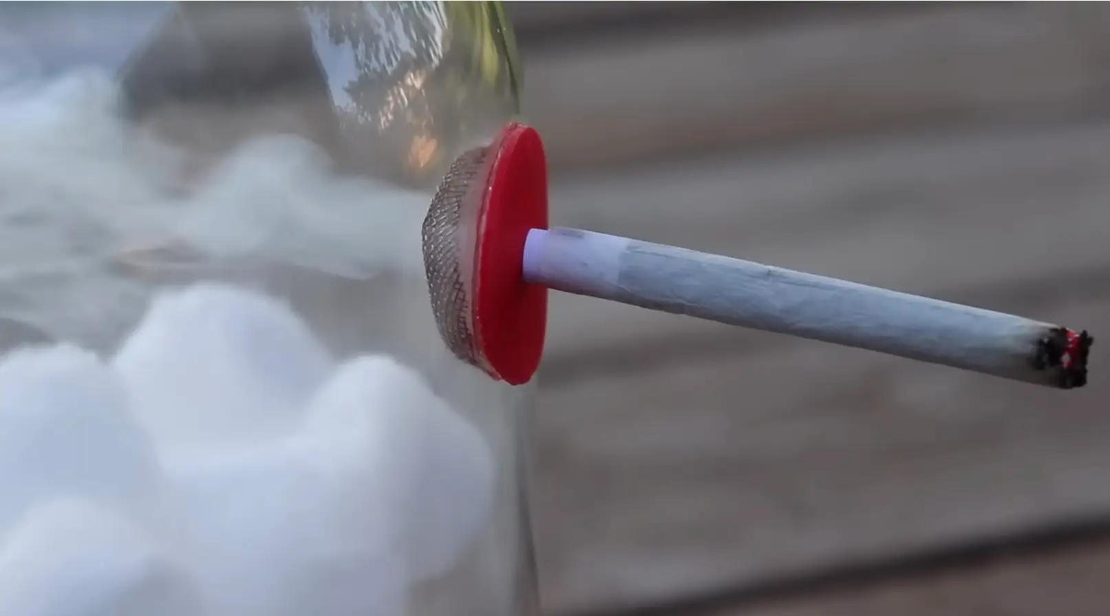 Chris' video gave people an idea of the impact smoking weed can have on a person's lungs (YouTube/Chris Notap)