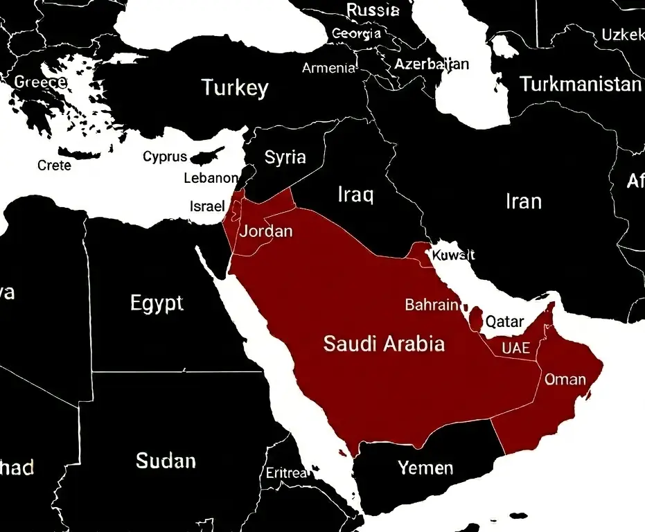 The countries Iran has launched retaliatory strikes against (LADbible)