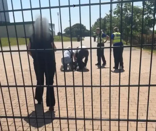 The police removed the girl from the school.