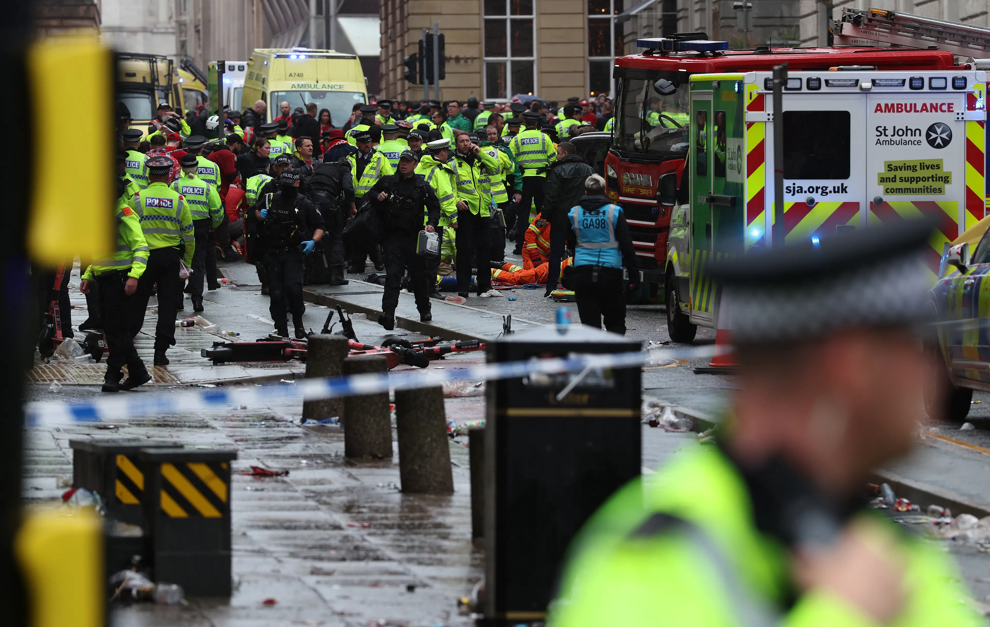 Over 100 people were injured during the horror incident in May (DARREN STAPLES/AFP via Getty Images)