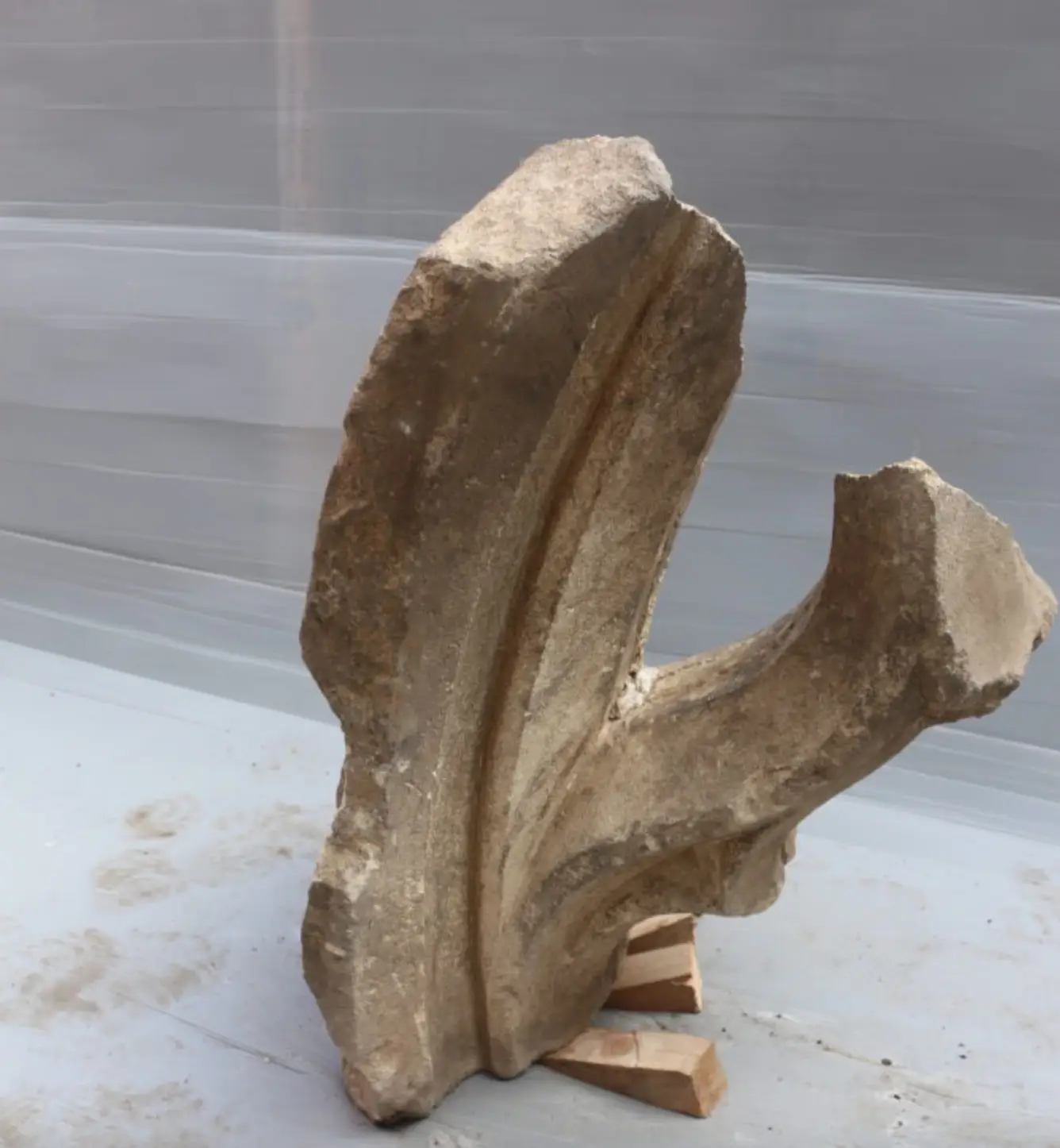 Fragments of the medieval church recovered (University of Gloucestershire)