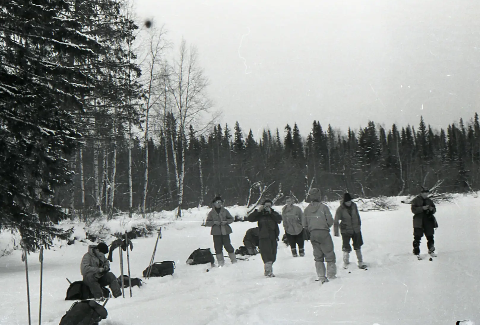 Some photos taken by the hikers were recovered and show them in their last days of life (Russian National Archives)