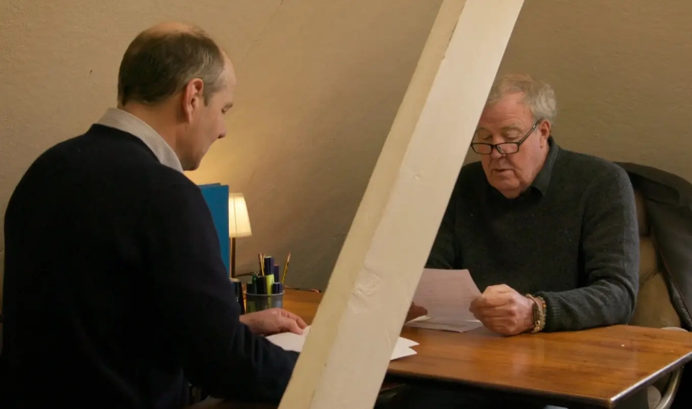 'Cheerful Charlie' was of course on hand to run through the numbers with Jeremy (Prime Video)
