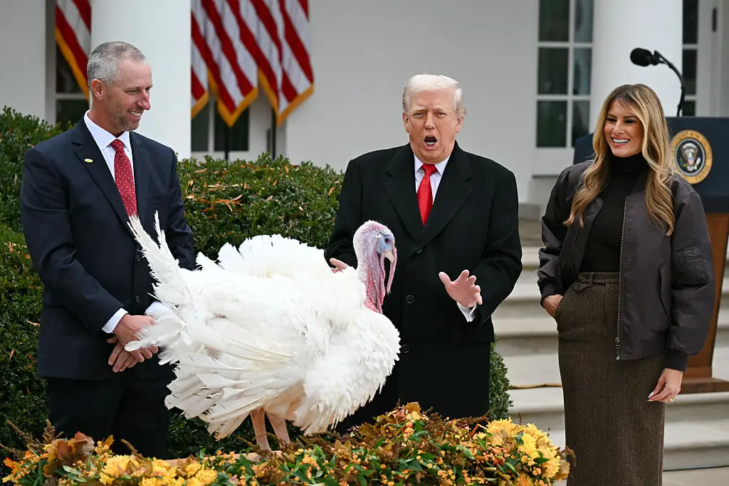 Donald Trump pardoned Gobble (ANDREW CABALLERO-REYNOLDS / AFP via Getty Images)