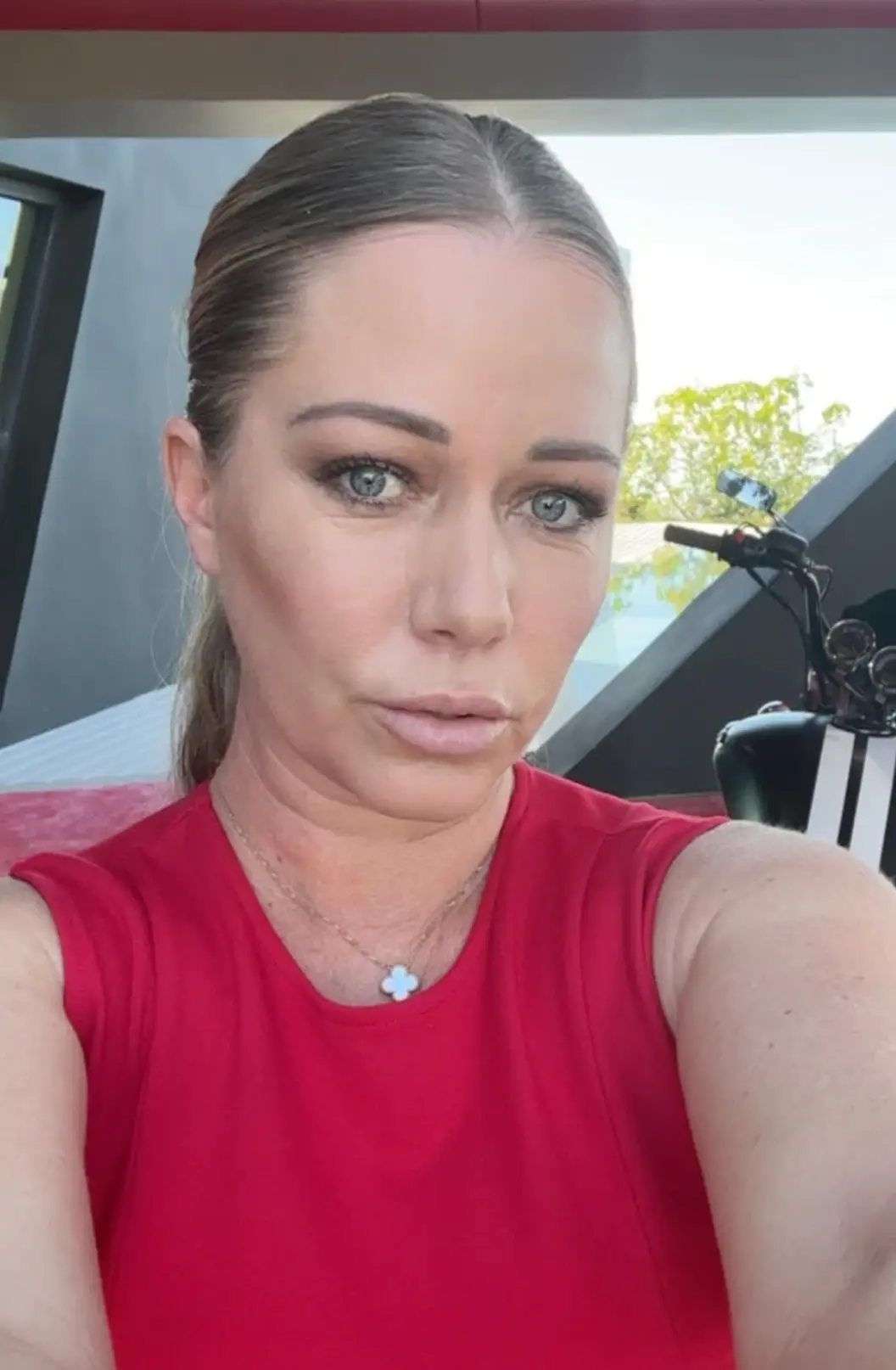 The former reality TV star said she's okay with aging 'poorly (Instagram/kendrawilkinson)