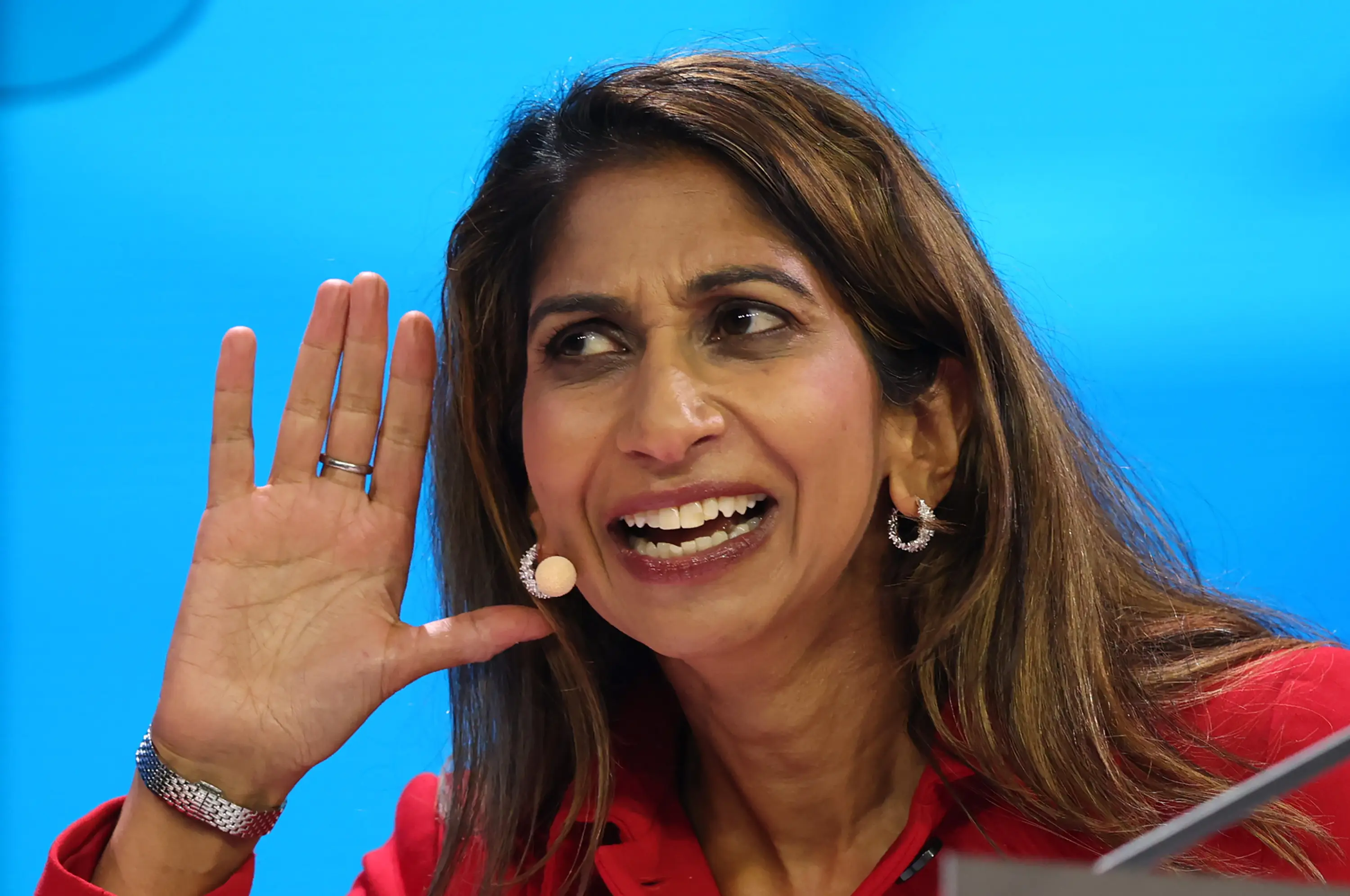 Reform MP Suella Braverman will be cuffed to The Pricey for the new show (Dan Kitwood/Getty Images)