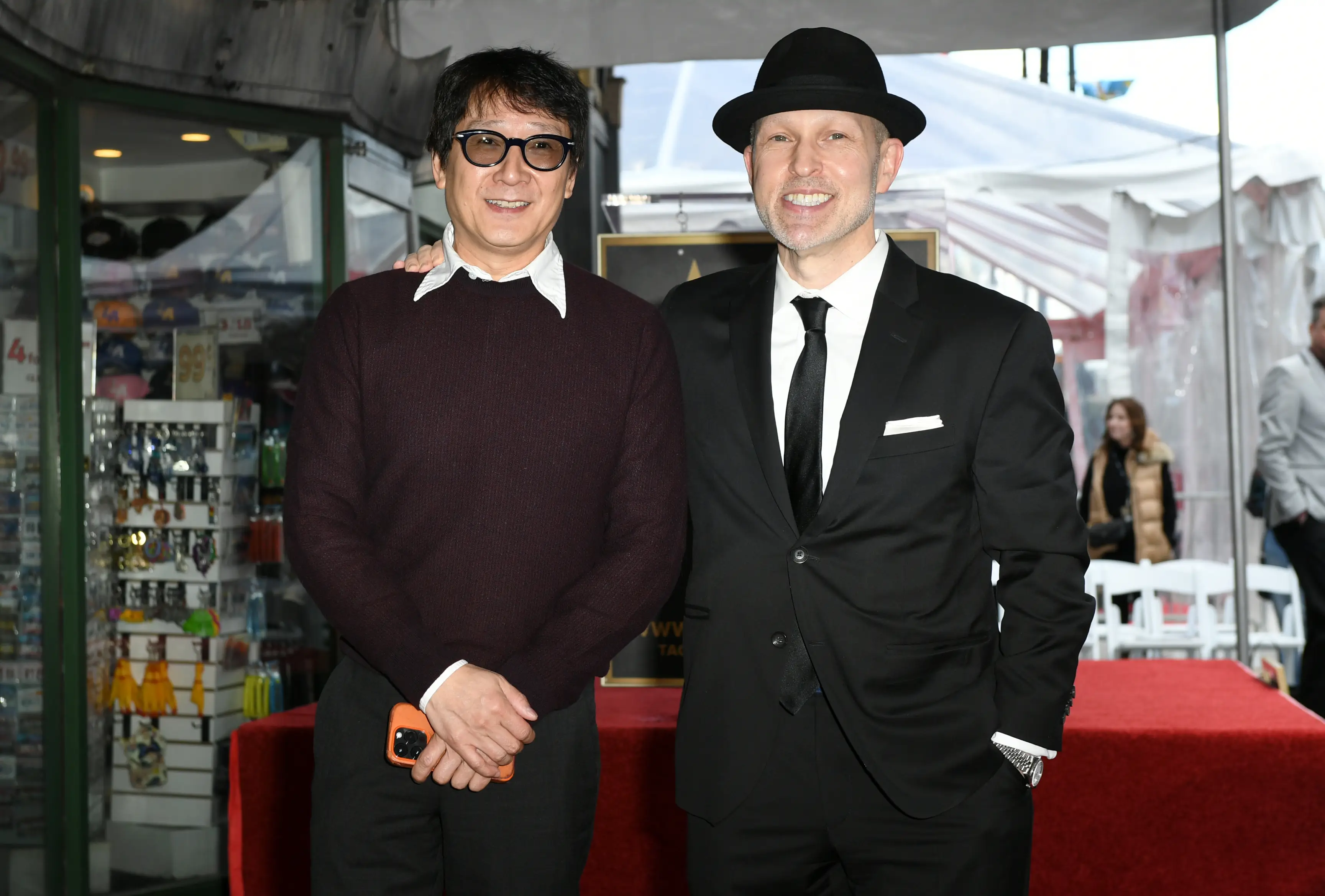 Quan and Cohen in February this year. (Unique Nicole/Getty Images for Universal Pictures)