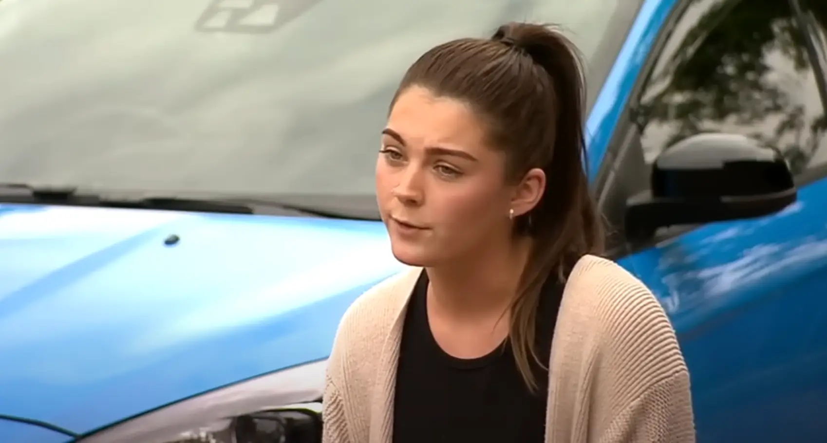 Megan insists that she was not aware that her car would be driven at all (YouTube/A Current Affair)