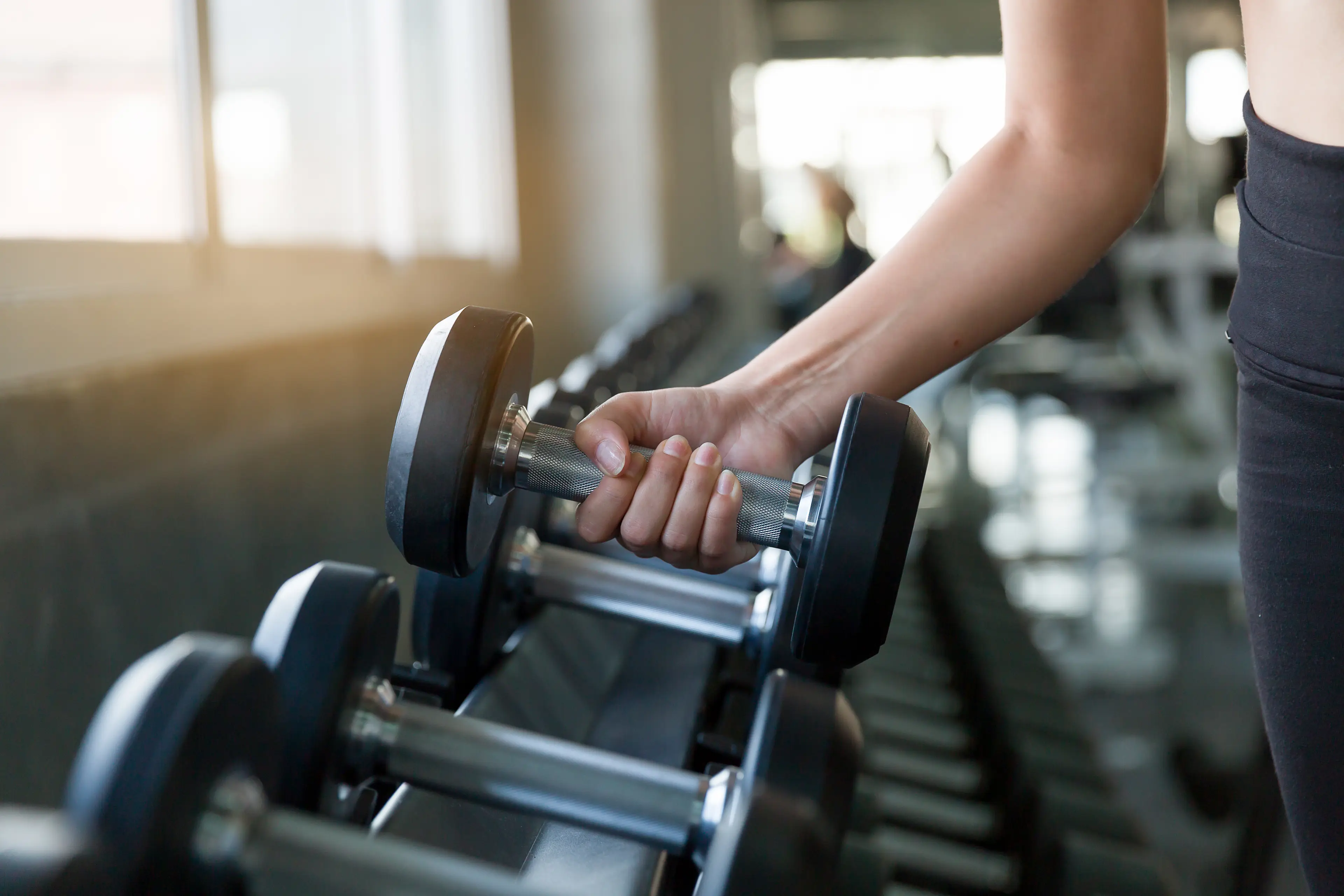 Gym equipment can have a lot of bacteria on it (Getty Stock Images)