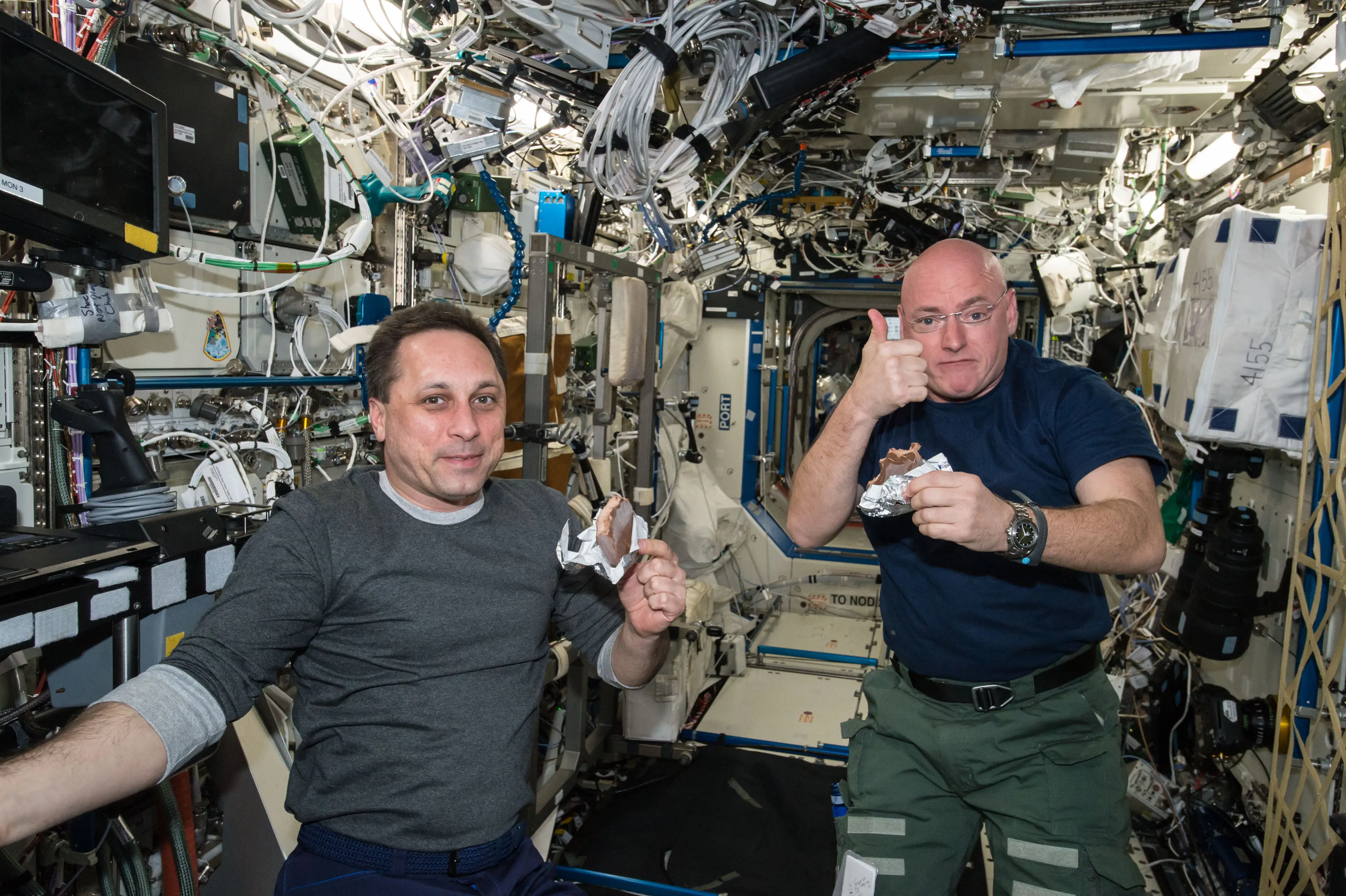 Fortunately the ISS has plenty of food, and space food takes ages to go off. (NASA via Getty Images)
