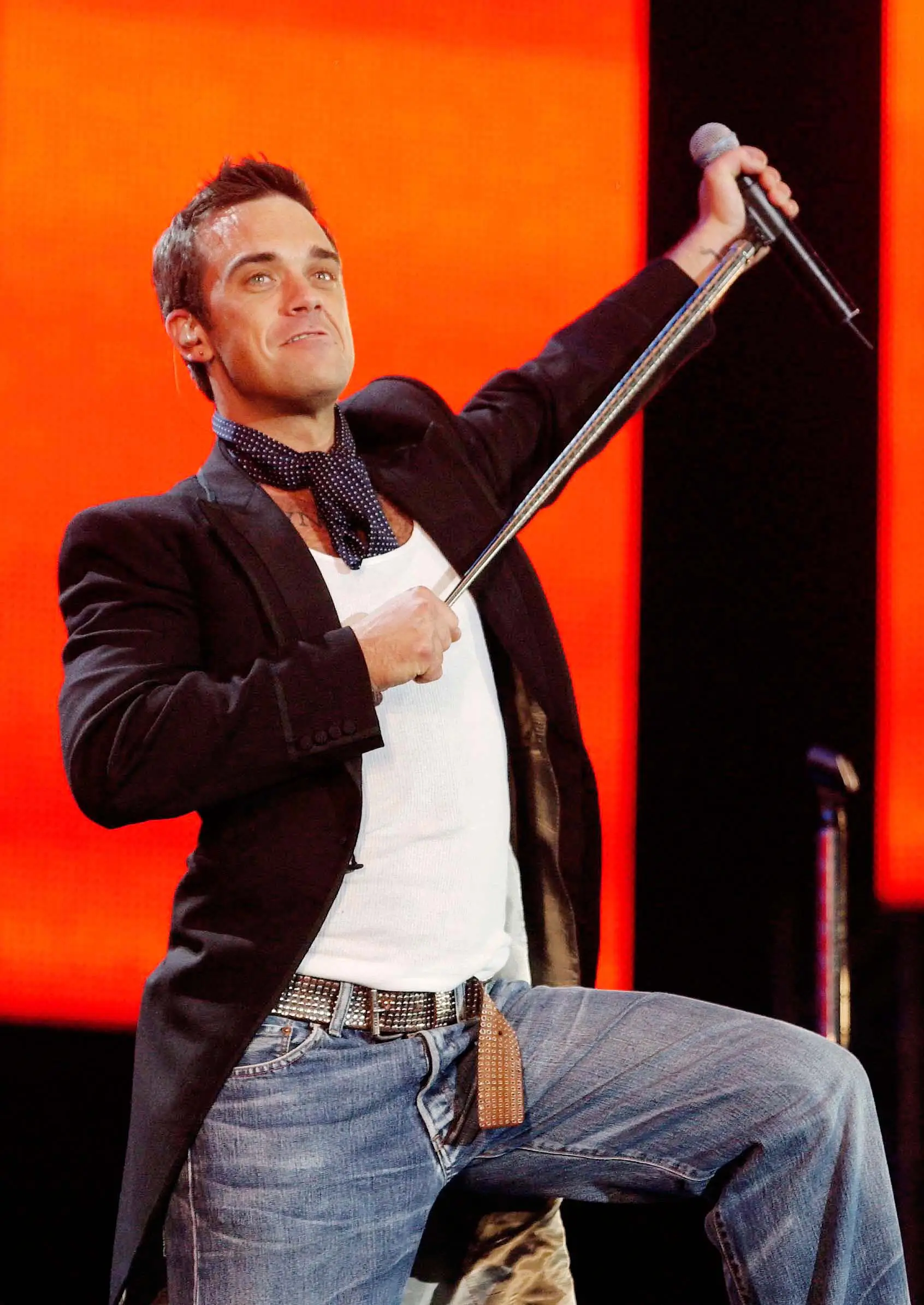 Robbie Williams was once one of the biggest popstars on the planet. Credi: Alamy