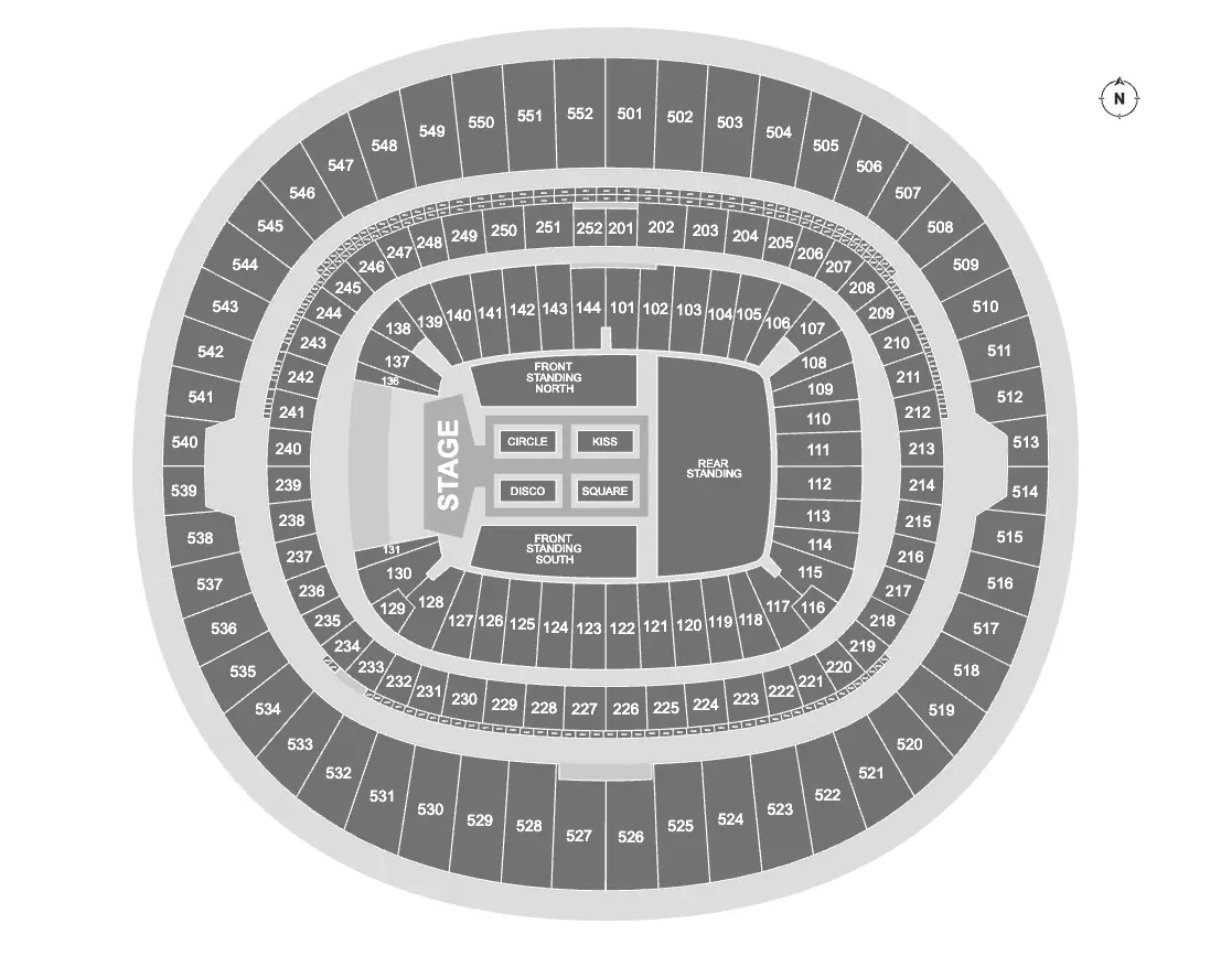 The Wembley Stadium seating plan has been revealed (Ticketmaster)