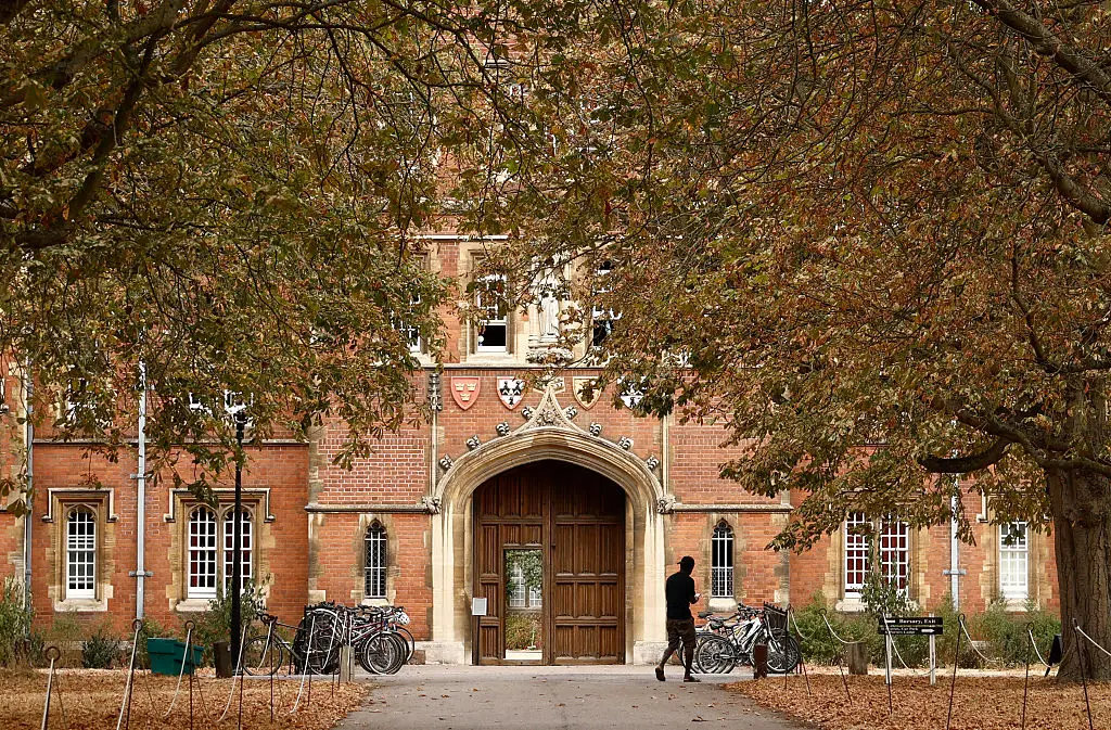 Jesus College, where Jason Arday was a Fellow, at the University of Cambridge in Cambridge (Brook Mitchell / AFP via Getty Images)