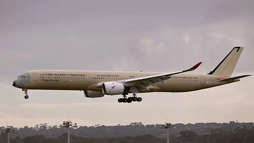 The Airbus A350-1000ULR will be able to make huge trips without refuelling (William WEST / AFP via Getty Images)