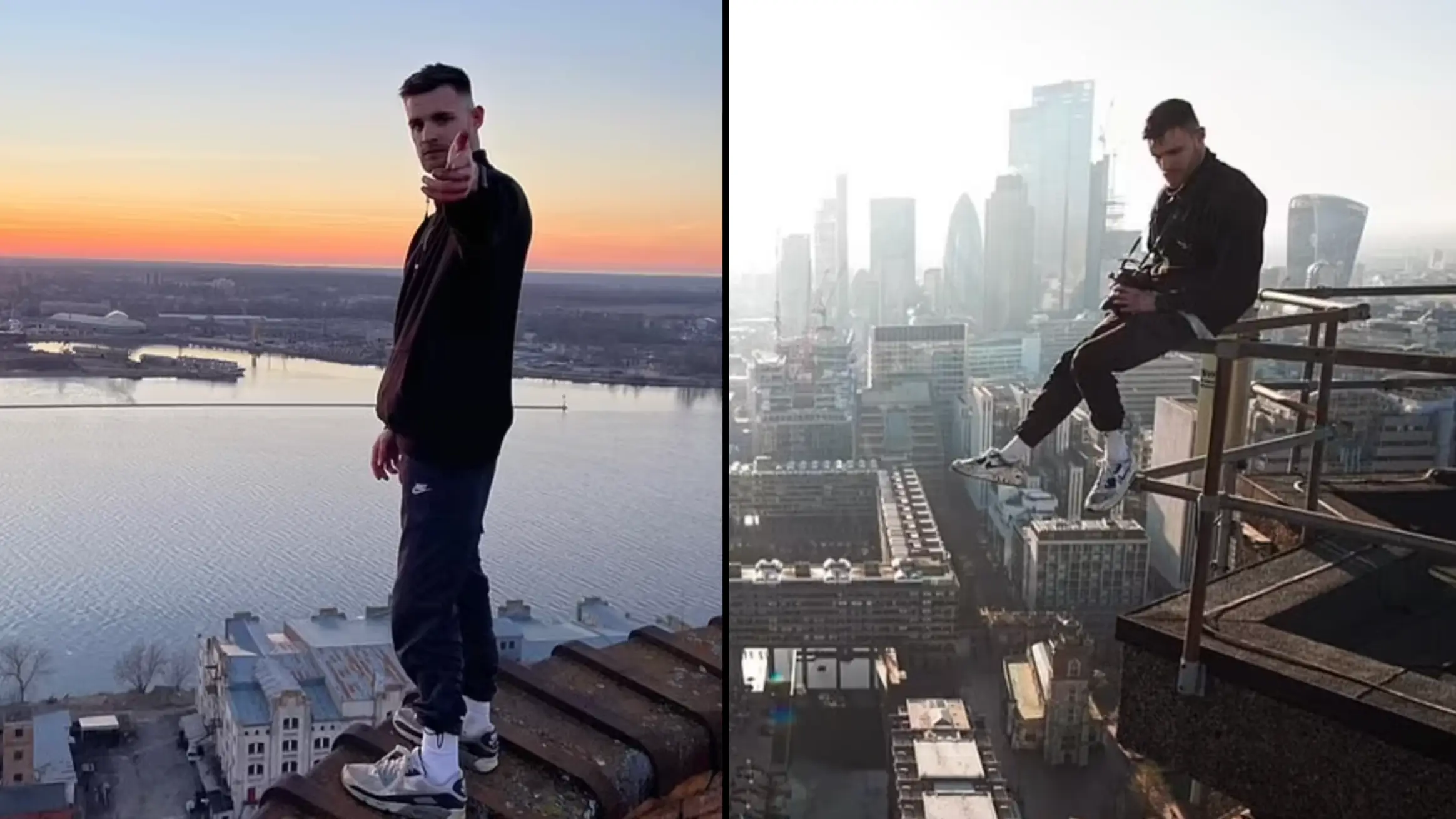 Tributes paid as daredevil Brit influencer who died after falling from Spain's highest bridge is pictured