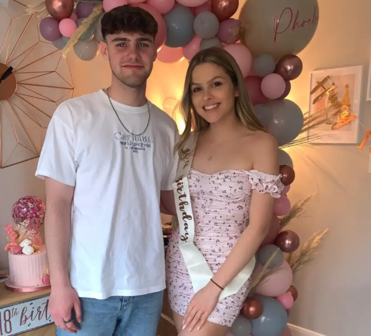 Dylan and his girlfriend, Phoebe.