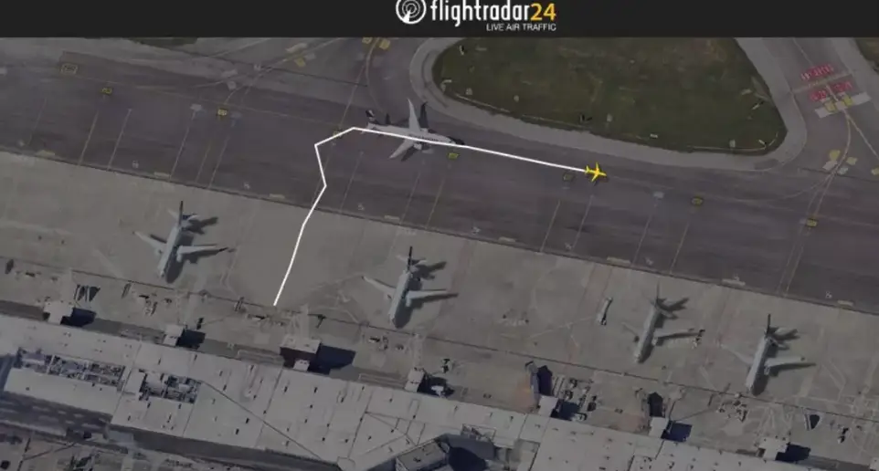 Flight V7-3511 had been moving for less than two minutes before tragedy struck (Flightradar24)