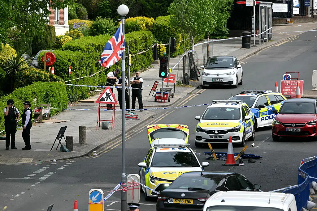 A 45-year-old man has been charged with two counts of attempted murder after stabbing two men in Golders Green (JUSTIN TALLIS / AFP via Getty Images)