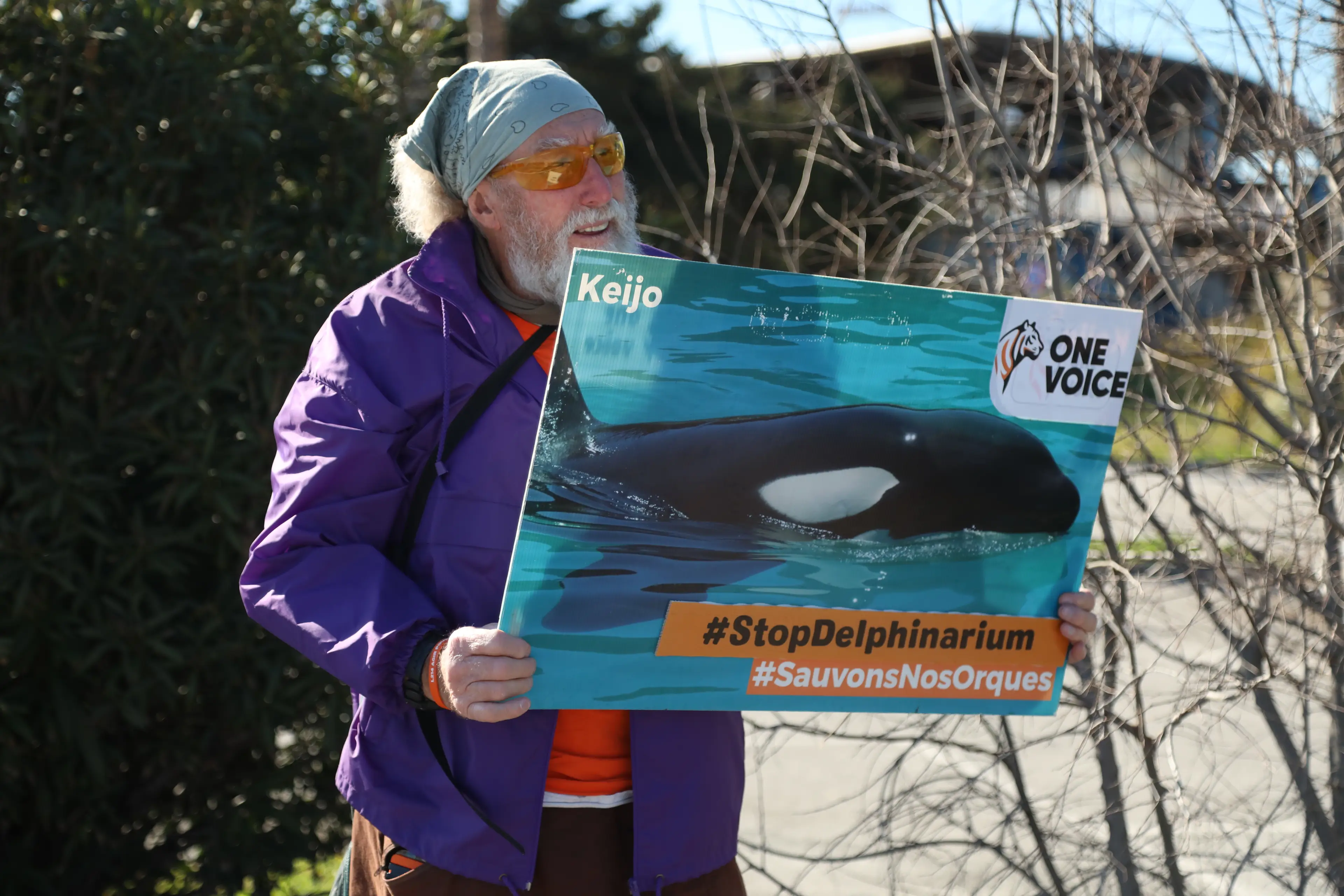 Animal rights advocates have raised concerns about how safe it is for the mother and son to remain trapped at Marineland, even if it is for the time being (Mohamad Salaheldin Abdelg Alsayed/Anadolu via Getty Images)