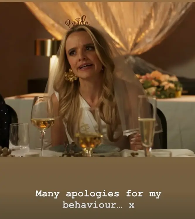 She knows she way playing the bad guy. (Instagram/@lauraikman)