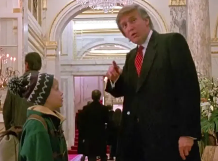 Home Alone 2 star Donald Trump will be back on our screens Christmas Day unfortunately (20th Century Studios)
