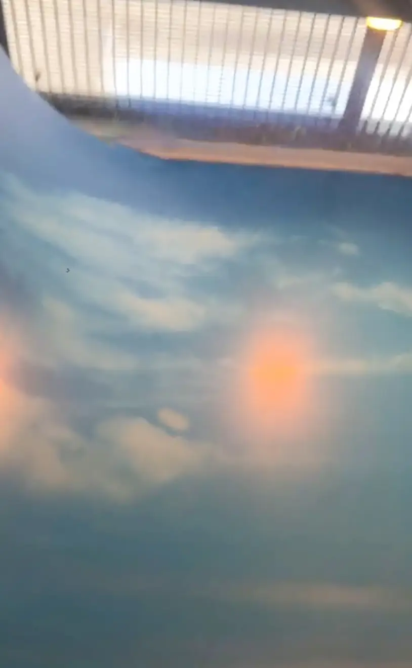 However Sonja soon discovered the seaside view wasn't genuine. 