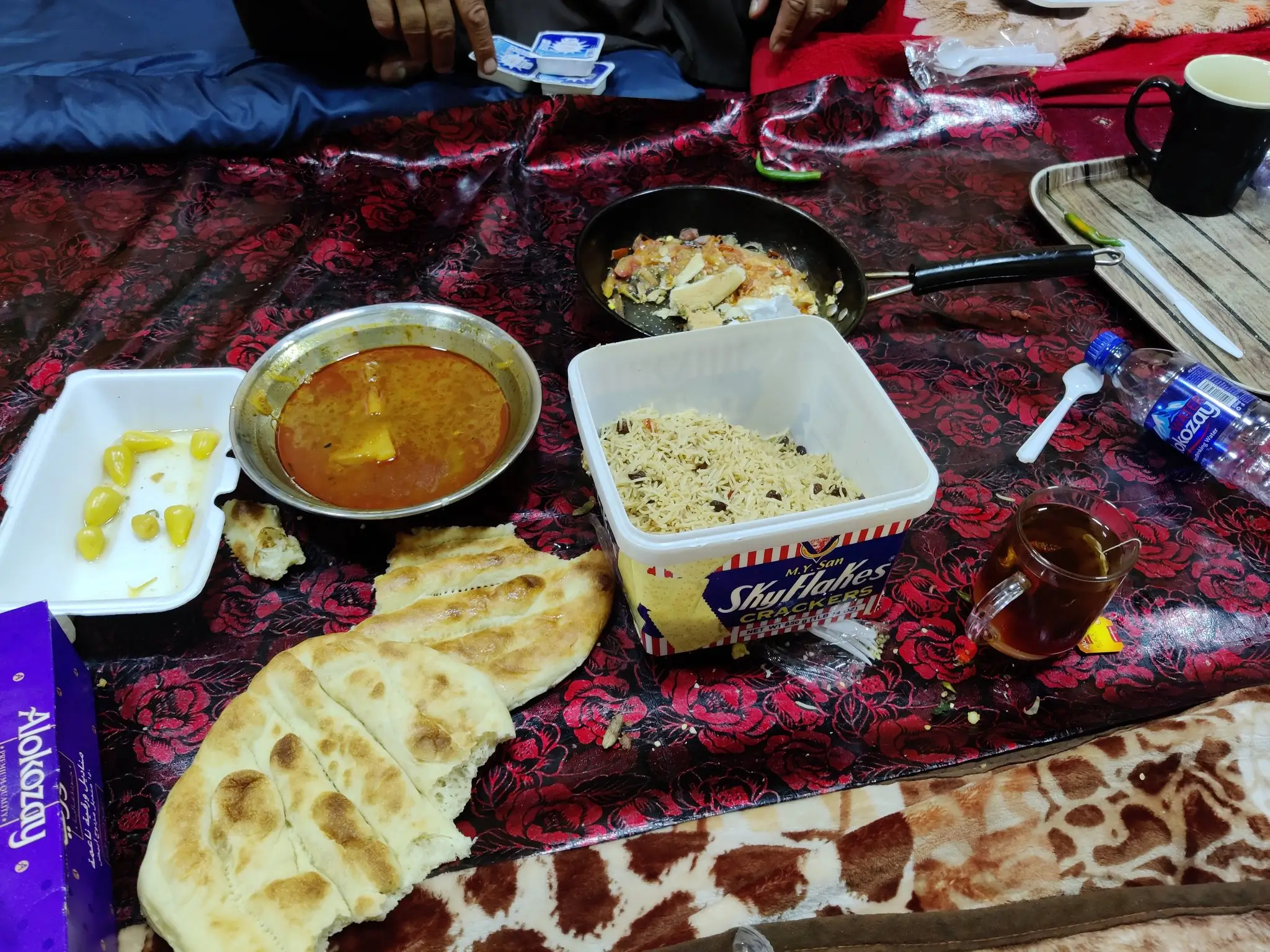 The Taliban apparently served Routledge some good grub.