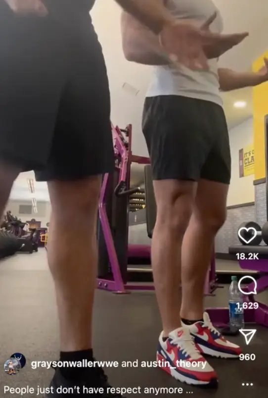 The pair were shouting at a man who stepped in front of the camera.