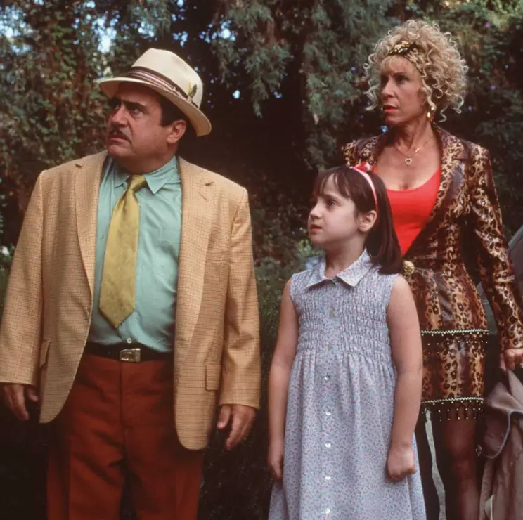 Danny DeVito and Rhea Perlman starred alongside one another in the 1996 classic Matilda (TriStar Pictures)