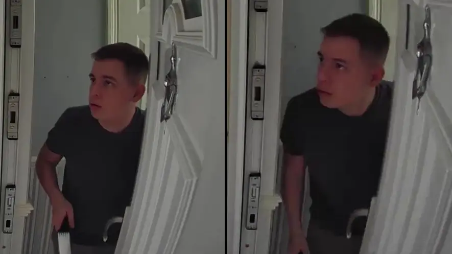 Homeowner In Stitches After Being Asked If His Mum And Dad Are In When Answering Door