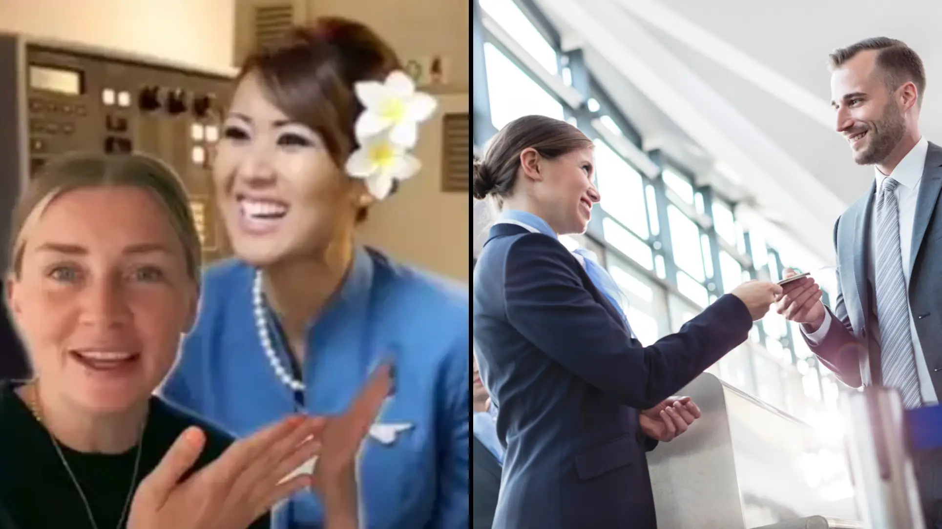 Flight attendant explains why crew look you up and down