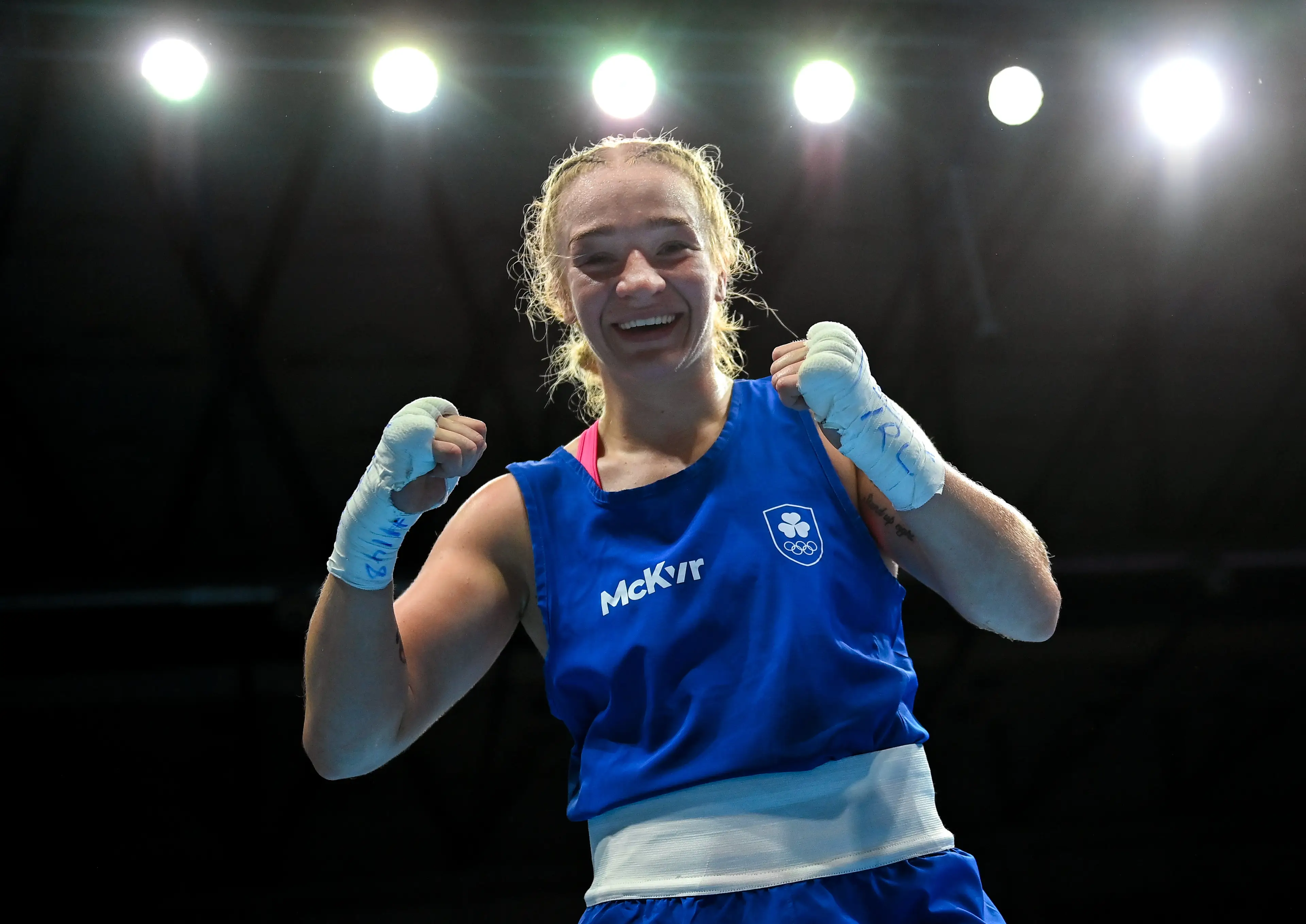 Amy Broadhurst beat Khelif back in 2022 (David Fitzgerald/Sportsfile via Getty Images)