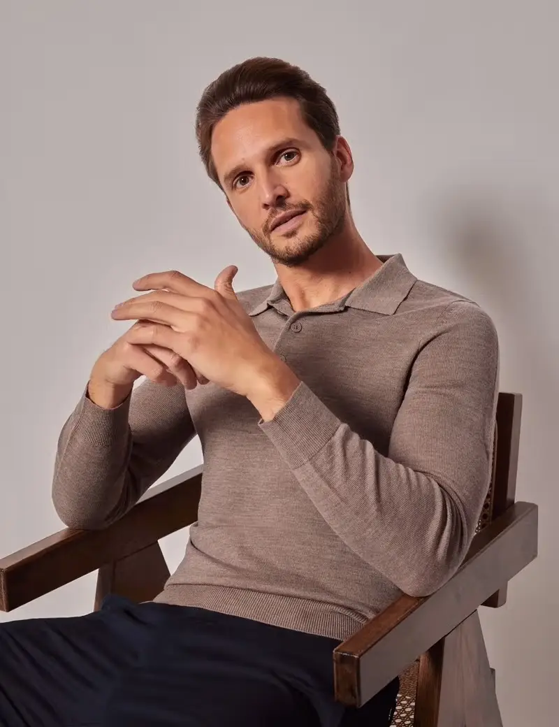 Merino Polo Jumper, £69