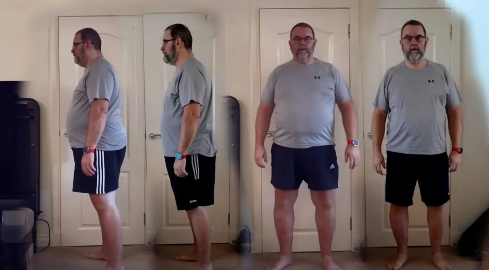 He shared the results after three months on Mounjaro. (YouTube/FatOldClimber)